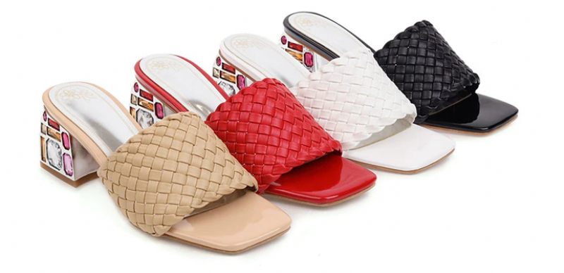 Peggy Sandal Med Hög Klack För Kvinnor - Beige