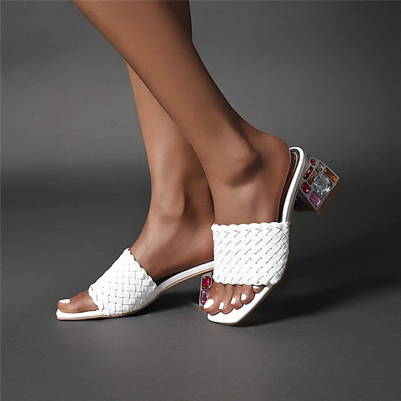 Peggy Sandal Med Hög Klack För Kvinnor - Beige