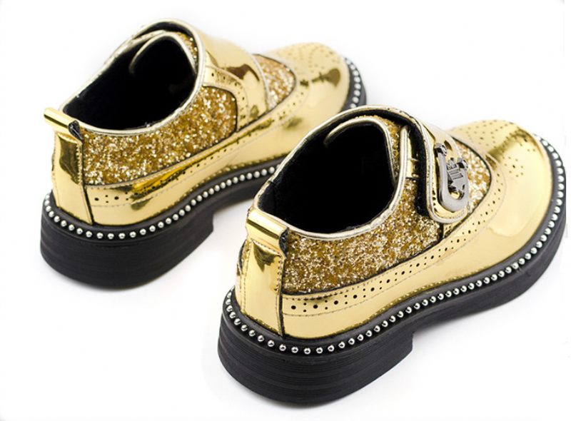 Peking Unisex Skor För Barn - Guld