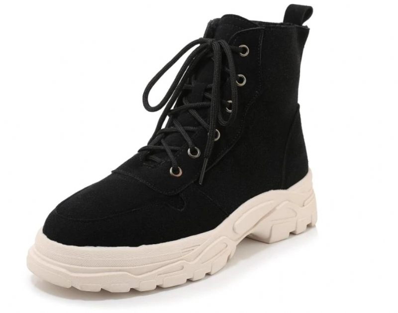 Pelae Boots Ankelhöjd - Beige med päls