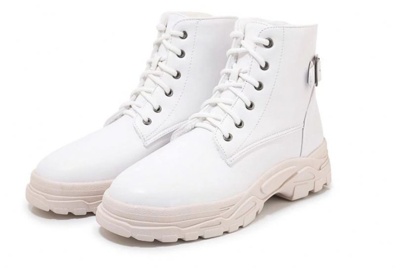 Pelae Boots Ankelhöjd - Beige med päls