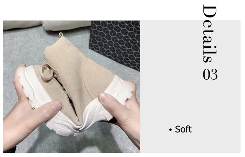 Pelae Boots Ankelhöjd - Beige med päls