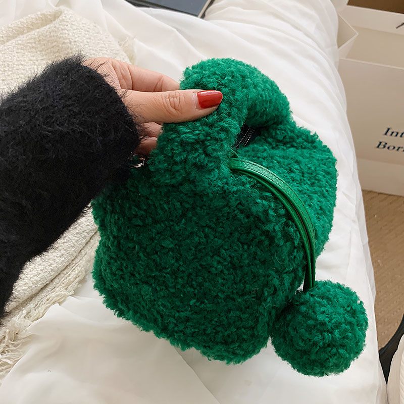 Peniche Handväska I Miniull För Kvinnor - Grön