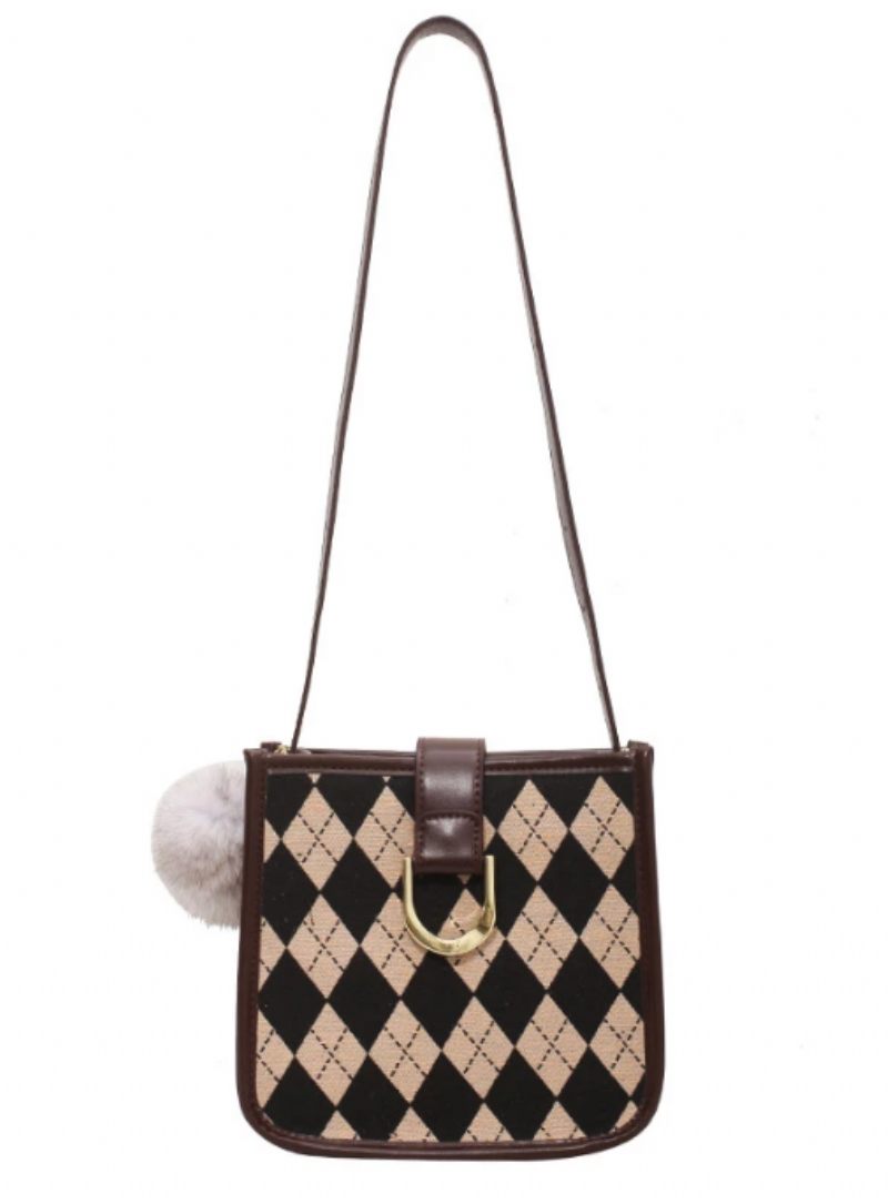Peniche Small Canvas Crossbody-handväska För Kvinnor - Kaffe