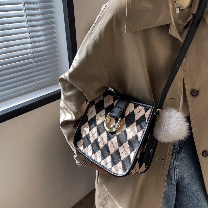 Peniche Small Canvas Crossbody-handväska För Kvinnor - Kaffe