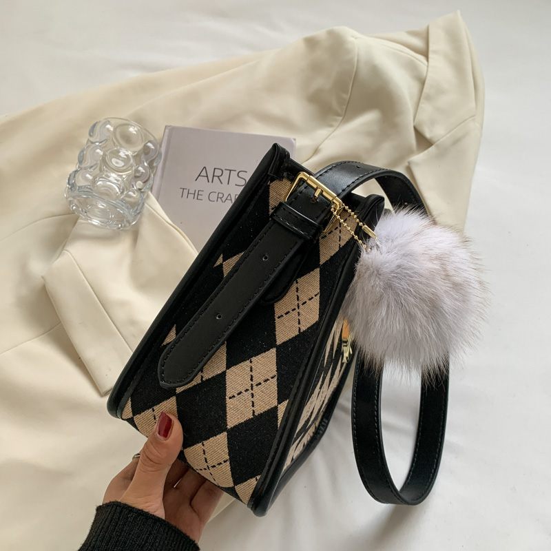 Peniche Small Canvas Crossbody-handväska För Kvinnor - Kaffe