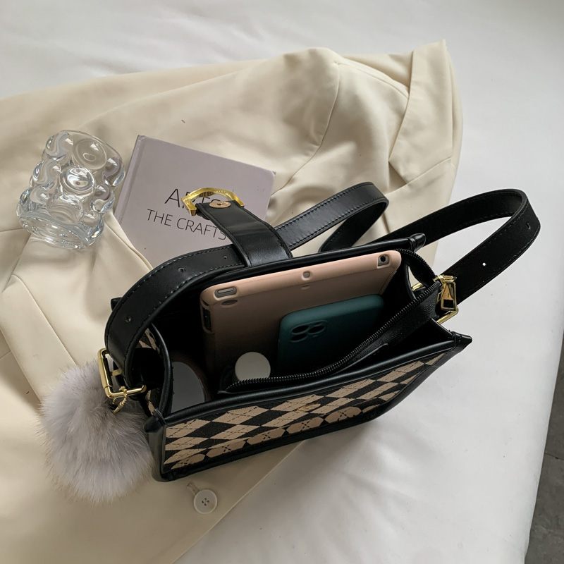 Peniche Small Canvas Crossbody-handväska För Kvinnor - Kaffe