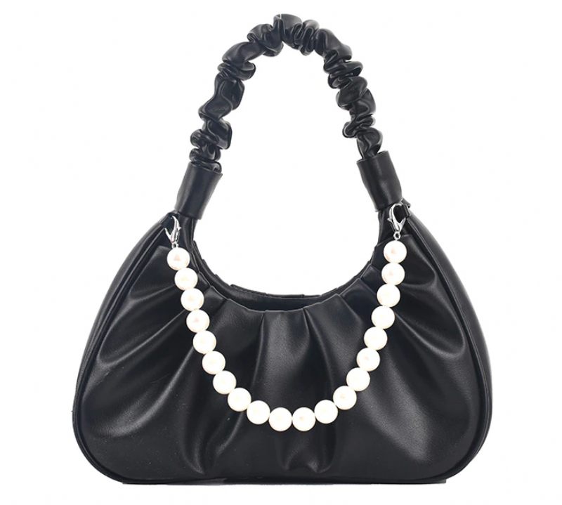 Perla Small Luxury Crossbody Handväska För Kvinnor - Svart
