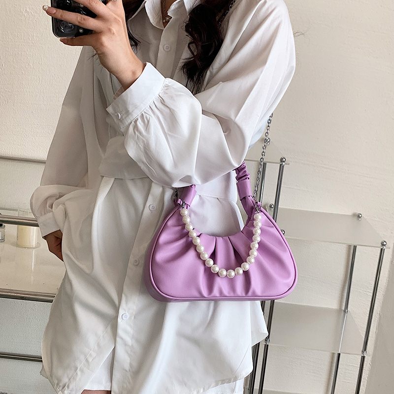 Perla Small Luxury Crossbody Handväska För Kvinnor - Svart