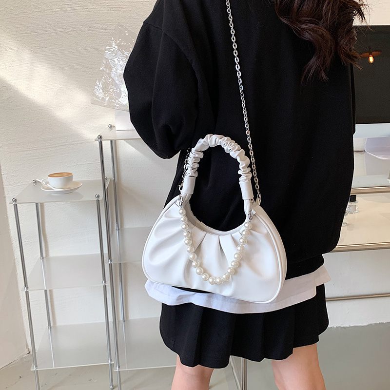 Perla Small Luxury Crossbody Handväska För Kvinnor - Svart
