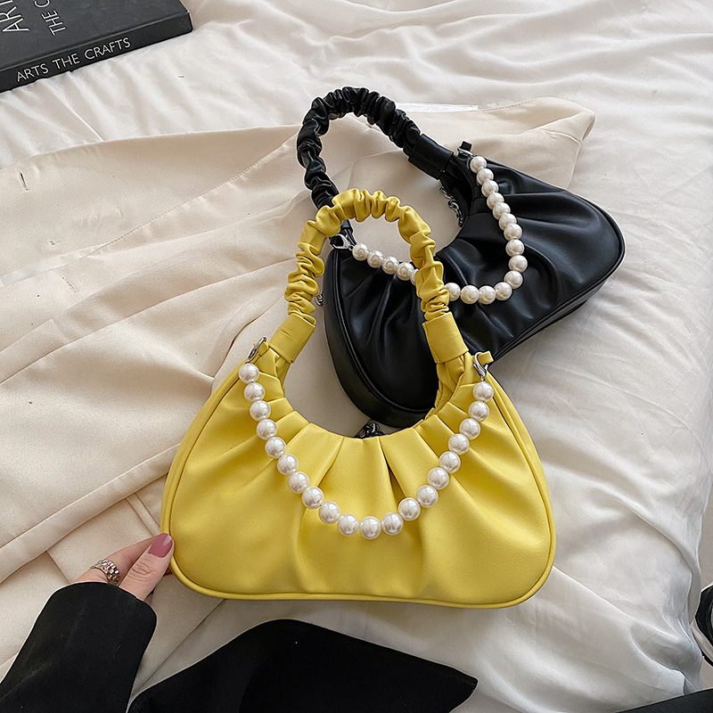 Perla Small Luxury Crossbody Handväska För Kvinnor - Svart