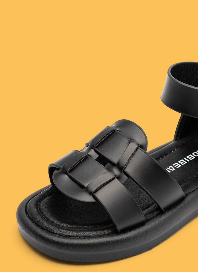 Persa Flickors Romerska Sandal - Svart