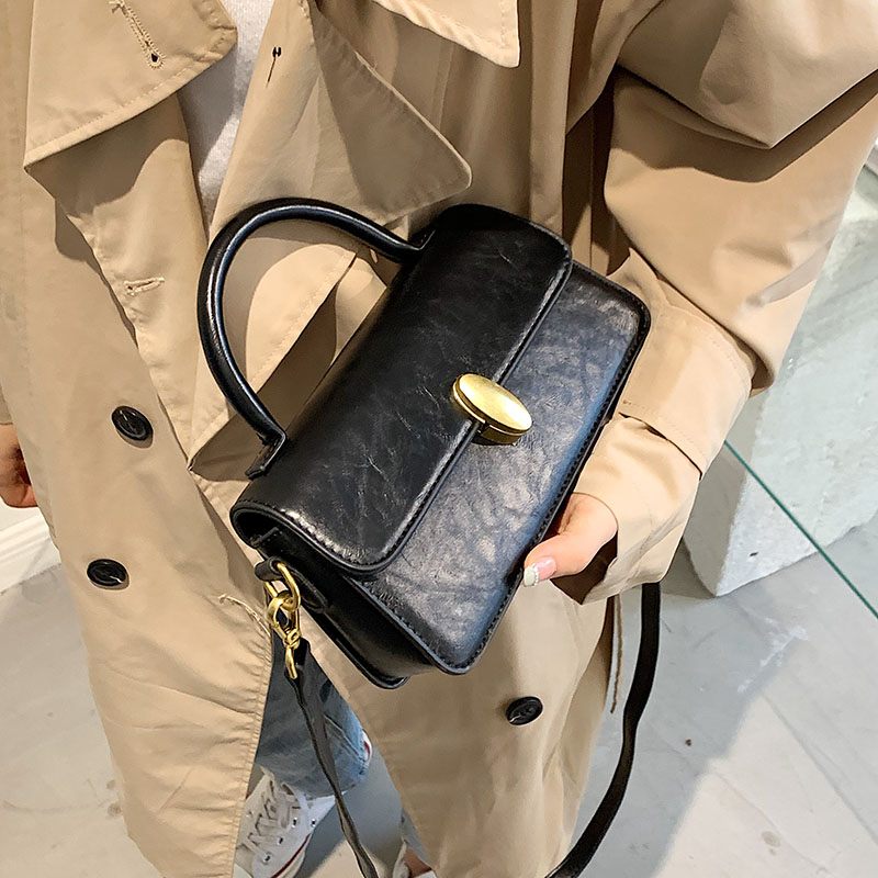 Petty Dam Liten Läderhandväska - Beige