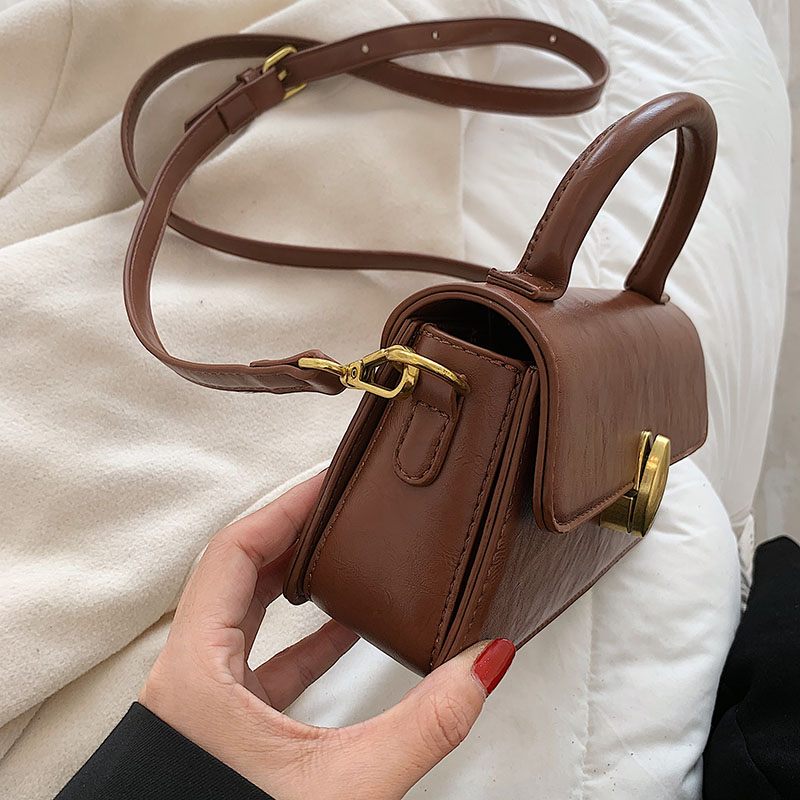 Petty Dam Liten Läderhandväska - Beige