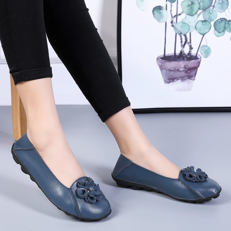 Piery Dam Casual Flat Svarta Skor - Svart