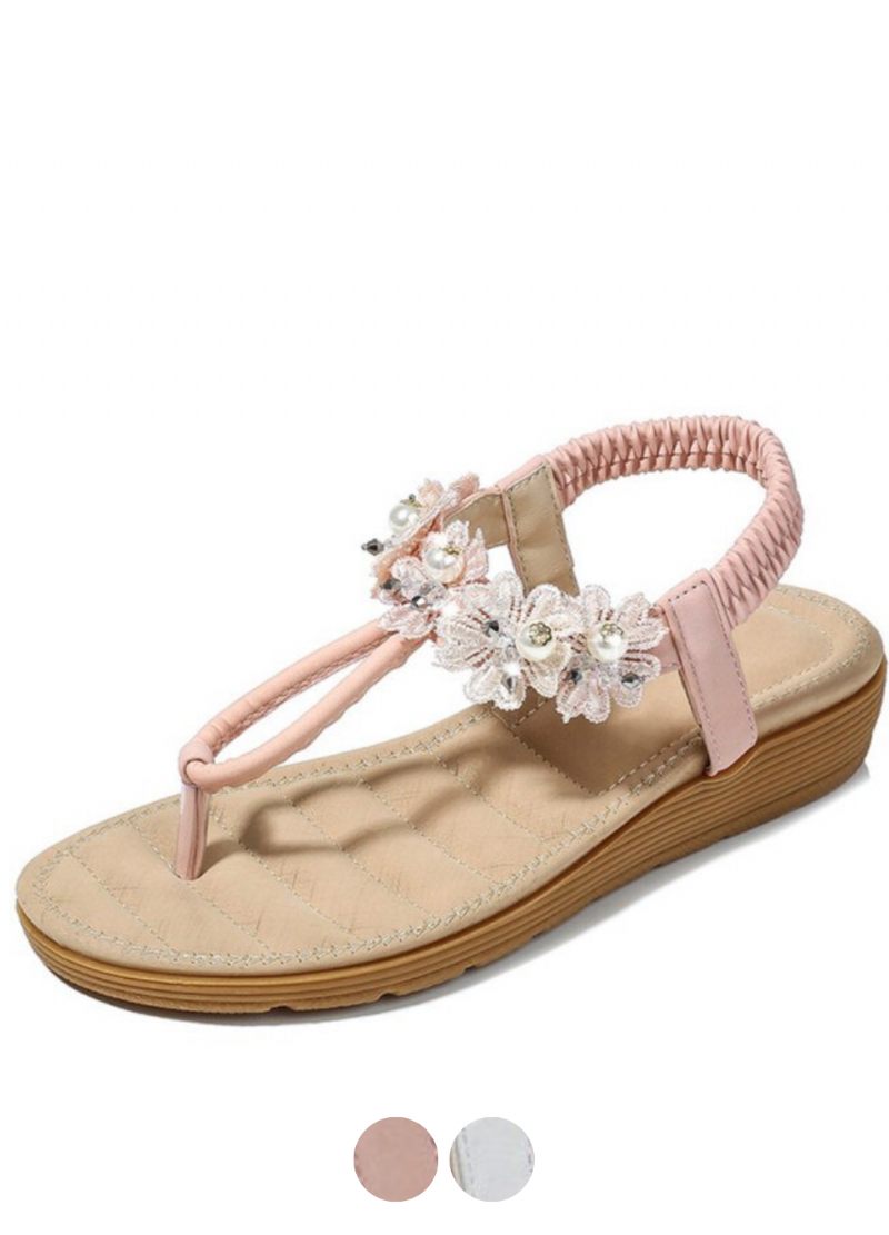 Pilar Bekväm Sandal För Kvinnor Med Resårband