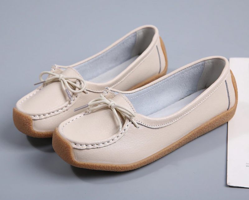 Pilar Dam Loafer Platta Skor - Grå