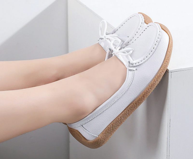 Pilar Dam Loafer Platta Skor - Grå
