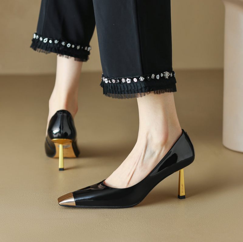 Pilar Klänning Pumps Med Hög Klack För Kvinnor - Svart