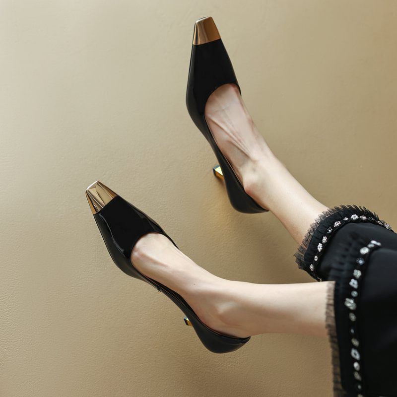 Pilar Klänning Pumps Med Hög Klack För Kvinnor - Svart