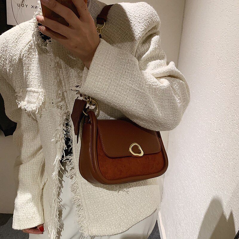 Pinino Small Crossbody-handväska I Läder För Kvinnor - Brun