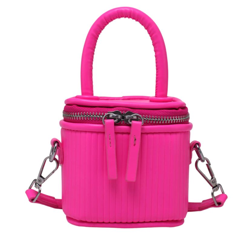 Pinky Crossbody-handväska I Läder För Kvinnor - Rosa