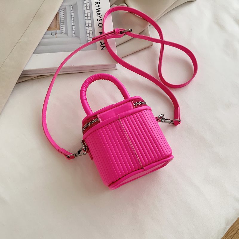 Pinky Crossbody-handväska I Läder För Kvinnor - Rosa
