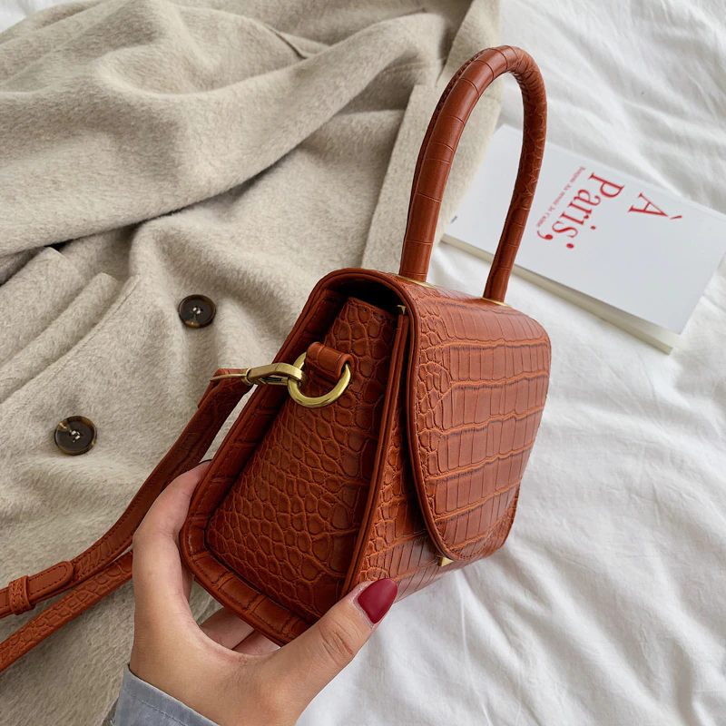 Pirulin Crossbody-handväska I Läder För Kvinnor - Brun