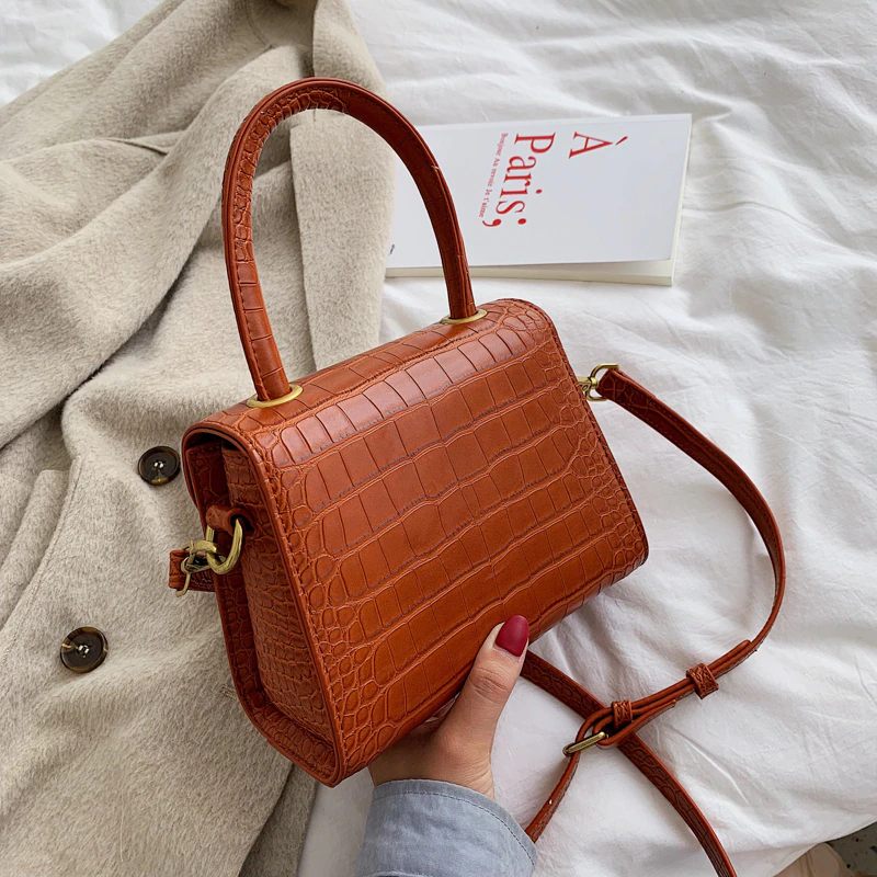 Pirulin Crossbody-handväska I Läder För Kvinnor - Brun