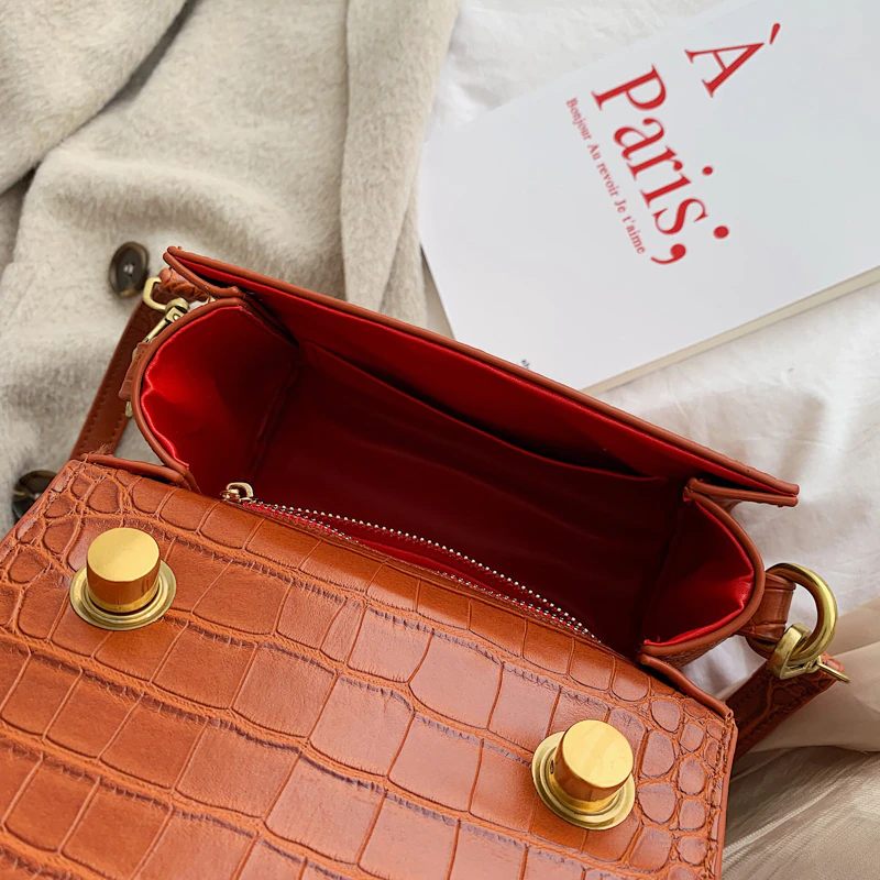 Pirulin Crossbody-handväska I Läder För Kvinnor - Brun