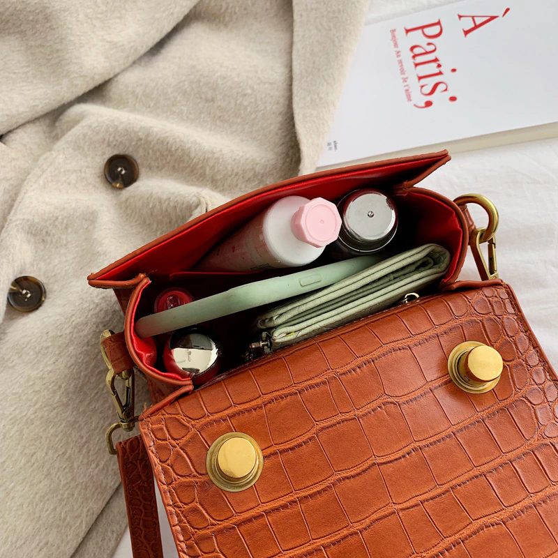 Pirulin Crossbody-handväska I Läder För Kvinnor - Brun