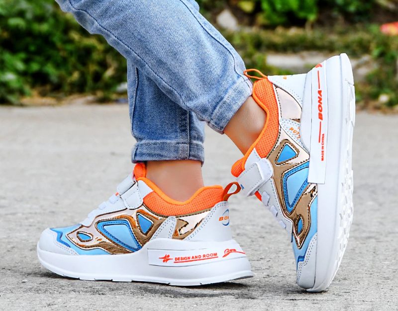 Pons Unisex Sneakers För Barn - Orange