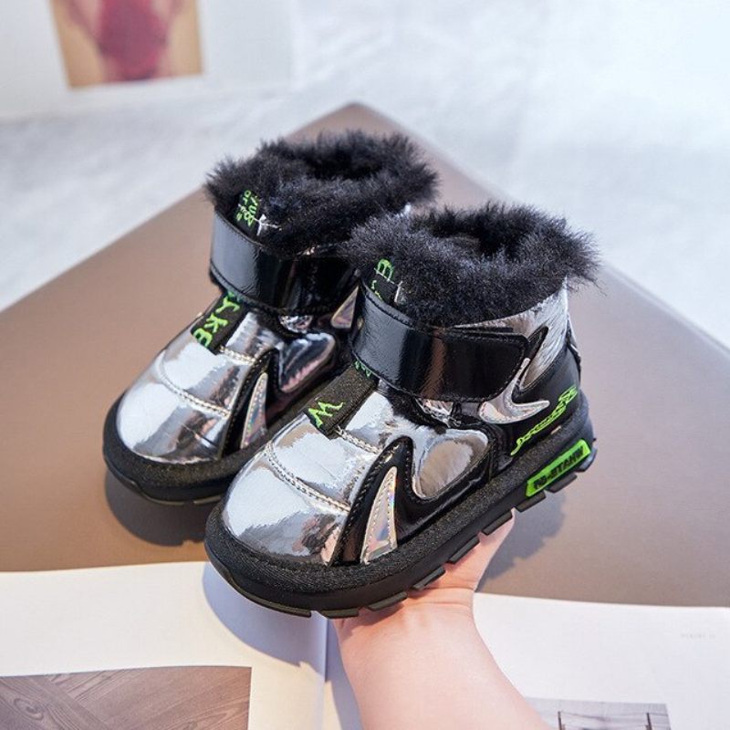Presley Unisex Snökänga För Barn - Svart päls