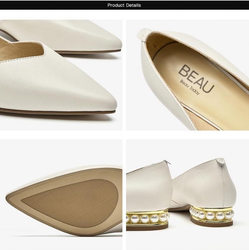 Prusia Platta Skor För Kvinnor - Beige