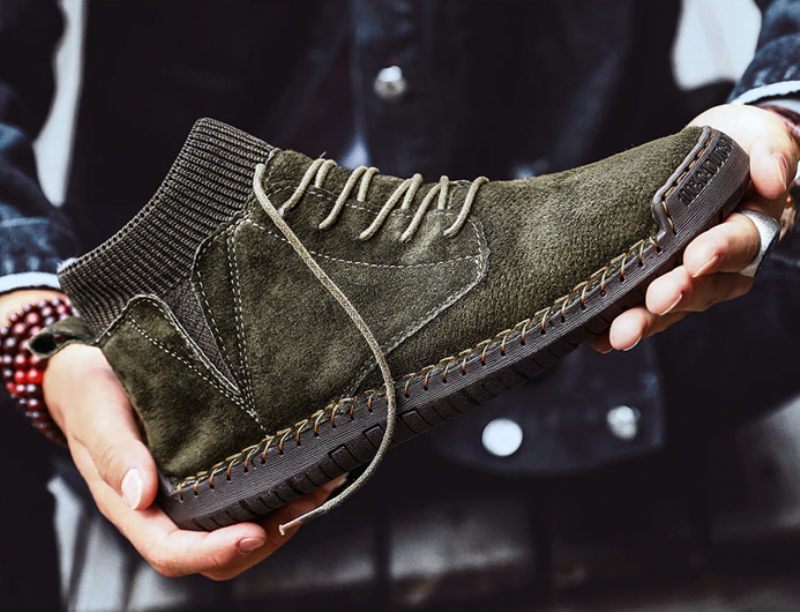 Rachel Herrstövlar - Khaki