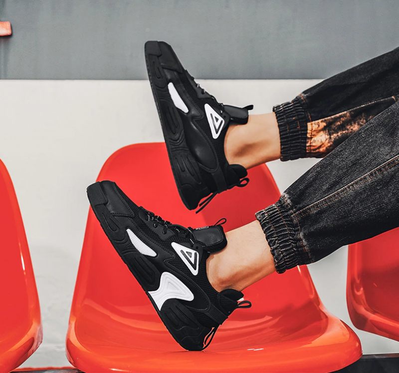 Rachid Casual Sneakers För Män - Svart