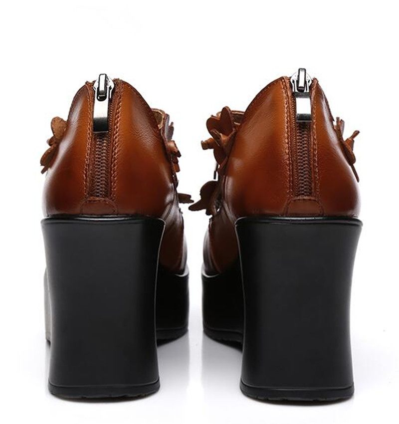 Rafahela Plattformsskor För Dam Wedges - Brun