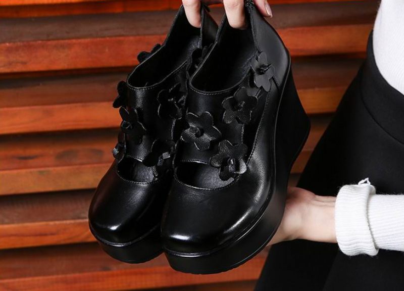 Rafahela Plattformsskor För Dam Wedges - Brun