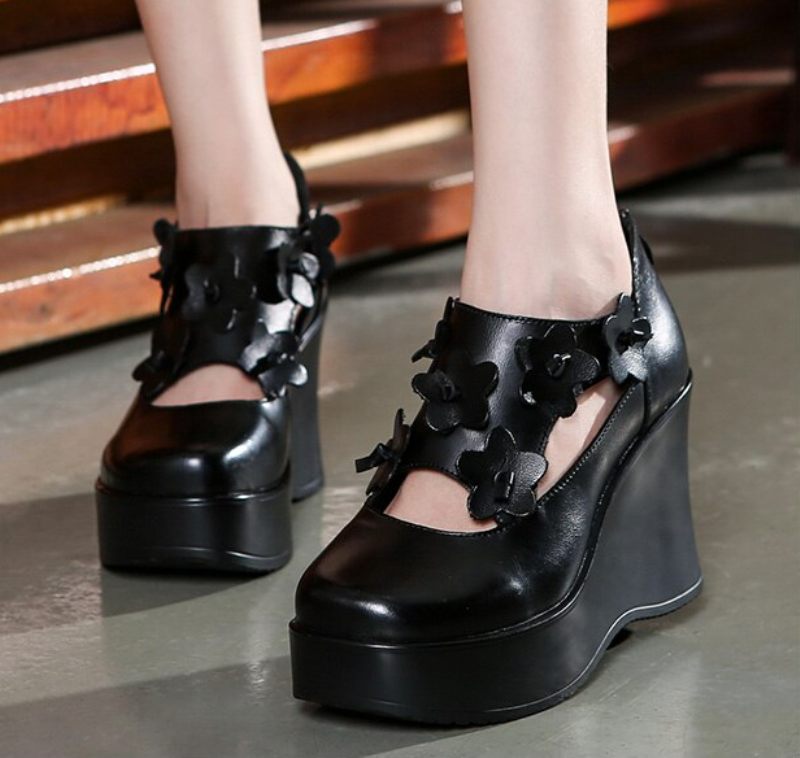 Rafahela Plattformsskor För Dam Wedges - Brun