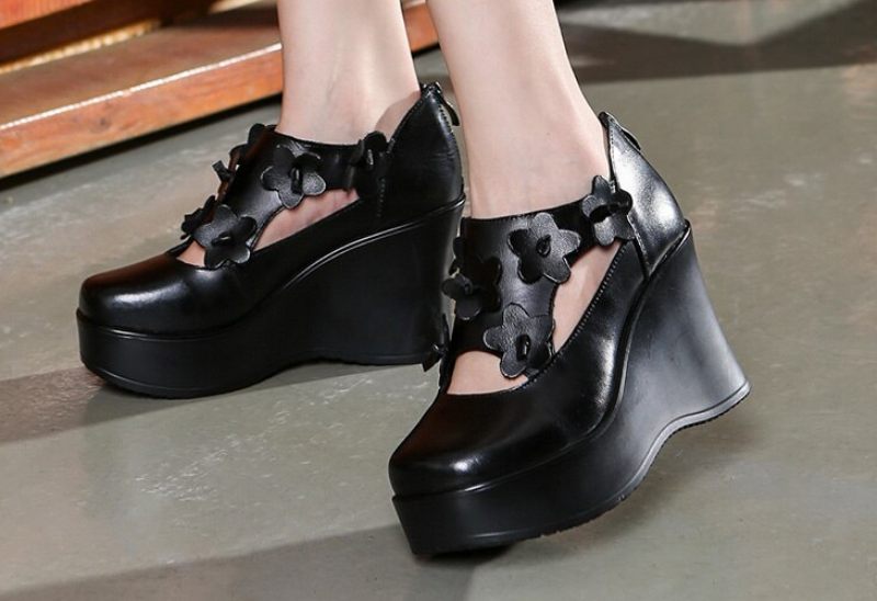 Rafahela Plattformsskor För Dam Wedges - Brun