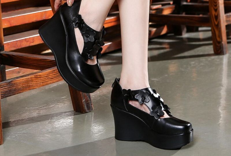Rafahela Plattformsskor För Dam Wedges - Brun