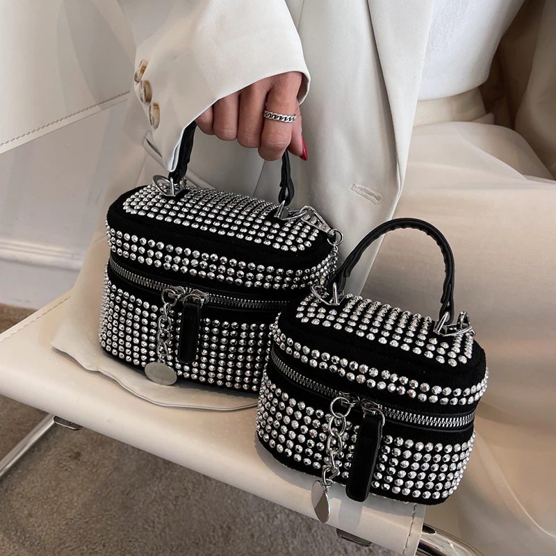 Raibel Lyxiga Mini Crossbody-handväskor För Kvinnor - Small Silver