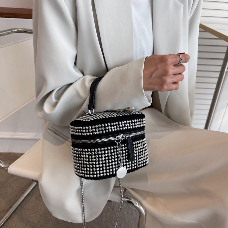 Raibel Lyxiga Mini Crossbody-handväskor För Kvinnor - Small Silver