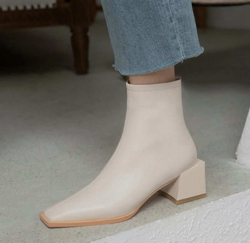 Raida Boots Ankelhöjd - Beige