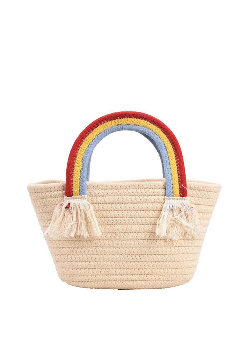 Rainbow Handväska För Kvinnor Med Litet Topphandtag
