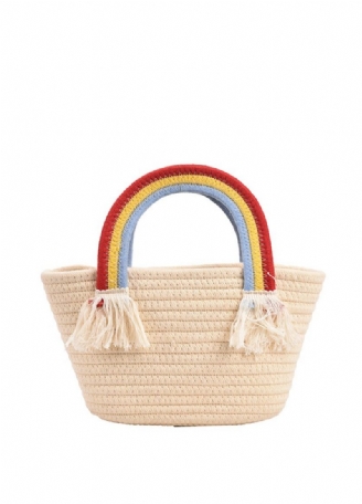 Rainbow Handväska För Kvinnor Med Litet Topphandtag