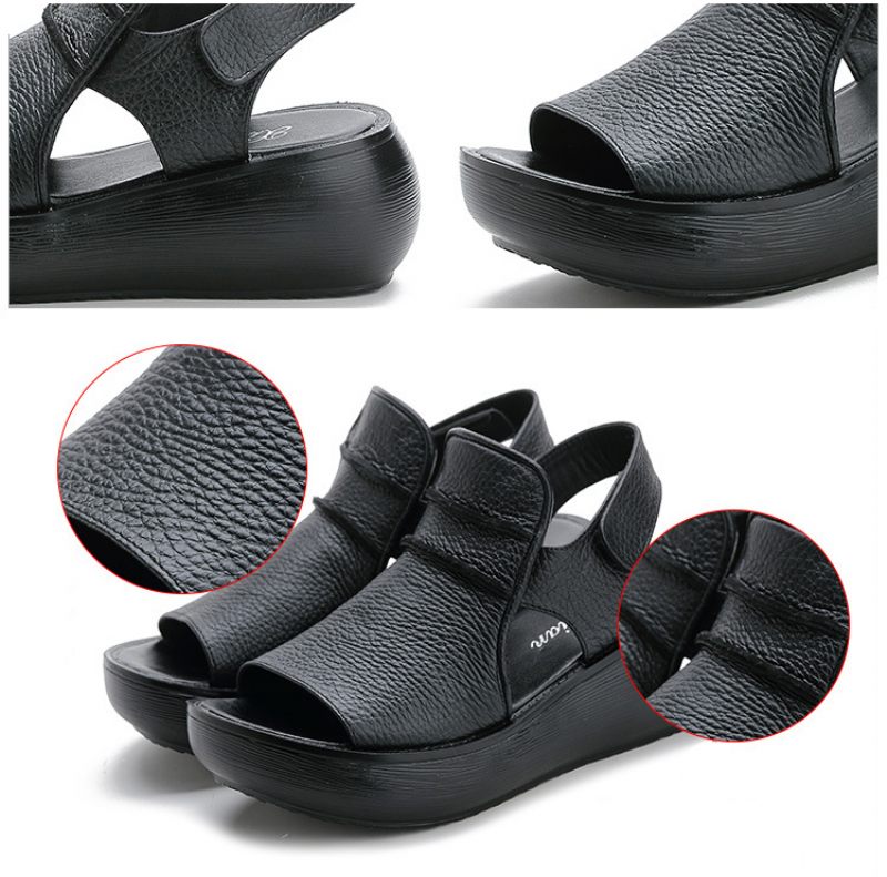 Raiza Peep Toe-sandaler För Kvinnor - Svart