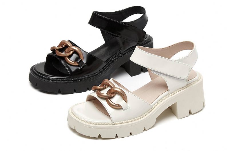 Ramona Lädersandal För Kvinnor - Svart