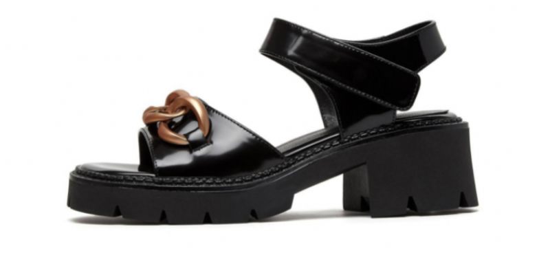 Ramona Lädersandal För Kvinnor - Svart