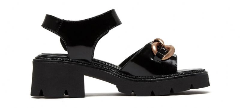 Ramona Lädersandal För Kvinnor - Svart